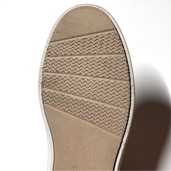 Sperry top-sider faux leather tan neutral women sz 9 gold heel accent shoes used - Picture 12 of 14